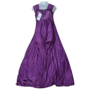 Single Long Sateen Nighty Gown